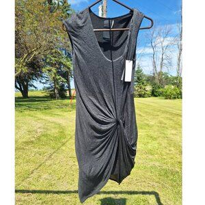 $170 Heather by Bordeaux Embellished Knot Dress Black NWT Small